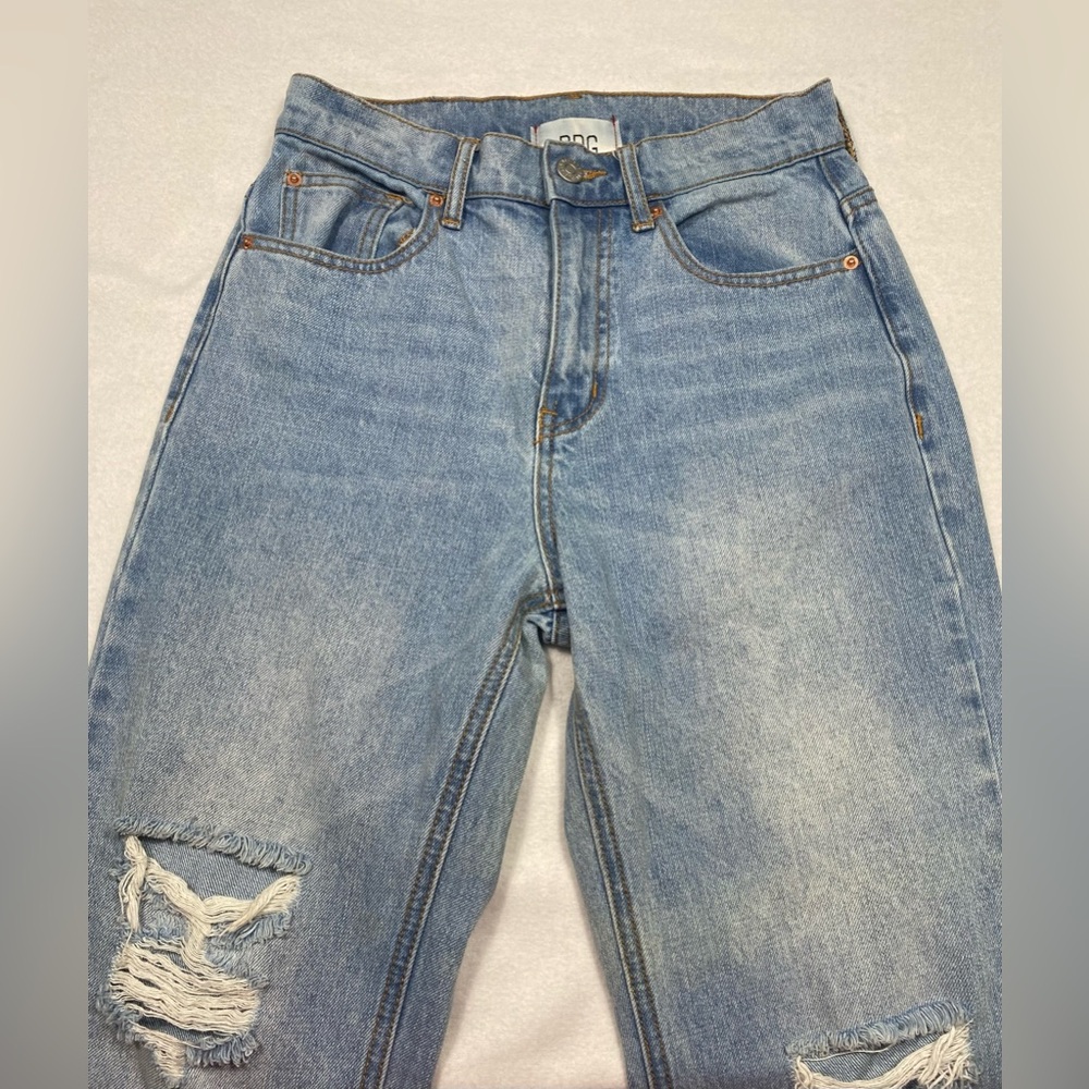 BDG Women's High Rise Distressed Blue Jeans - Picture 2 of 11